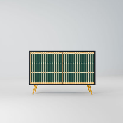 Credenza ILUSION GATE a 2 ante in finitura nera