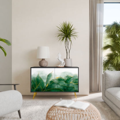 Credenza EXPENSIVE NATURE a 2 ante in finitura nera