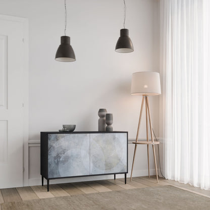 MUTED ARC 2-Door Sideboard in Black Finish