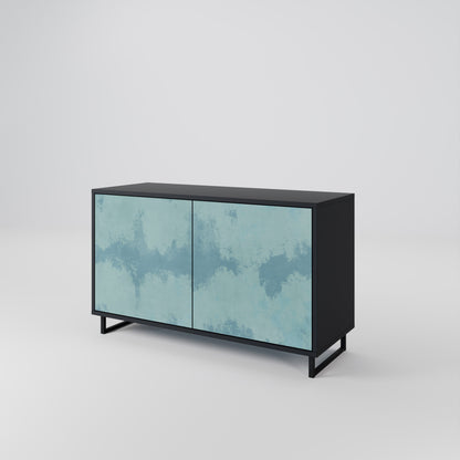 Credenza a 2 ante SKY WASH in finitura nera
