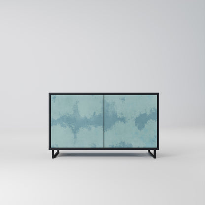 Credenza a 2 ante SKY WASH in finitura nera