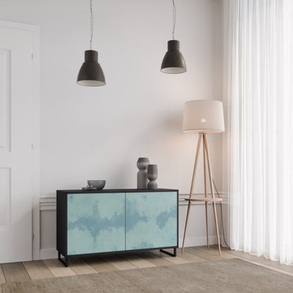 Credenza a 2 ante SKY WASH in finitura nera