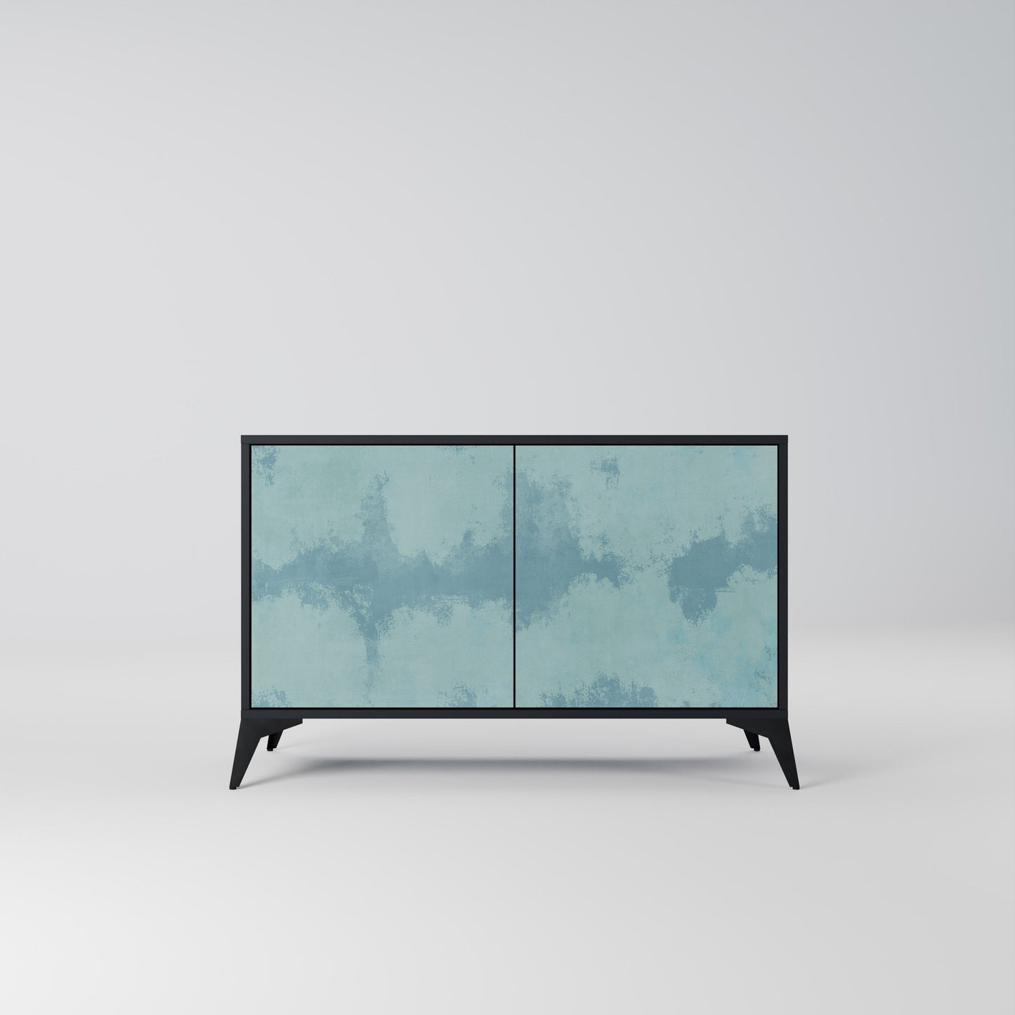 Credenza a 2 ante SKY WASH in finitura nera