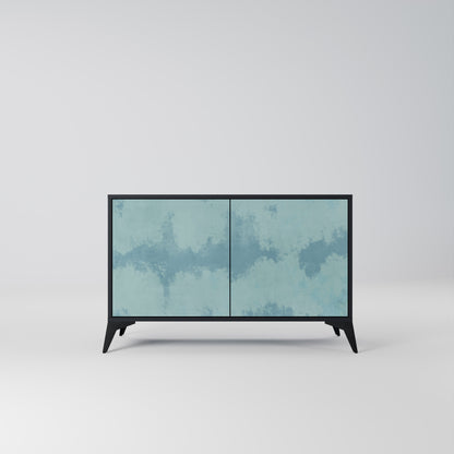 Credenza a 2 ante SKY WASH in finitura nera