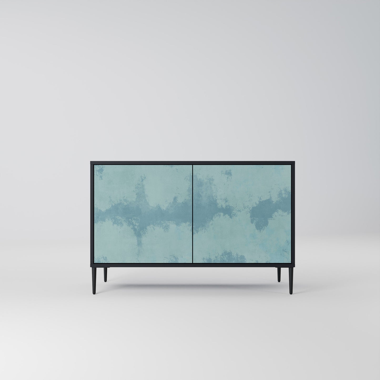 Credenza a 2 ante SKY WASH in finitura nera