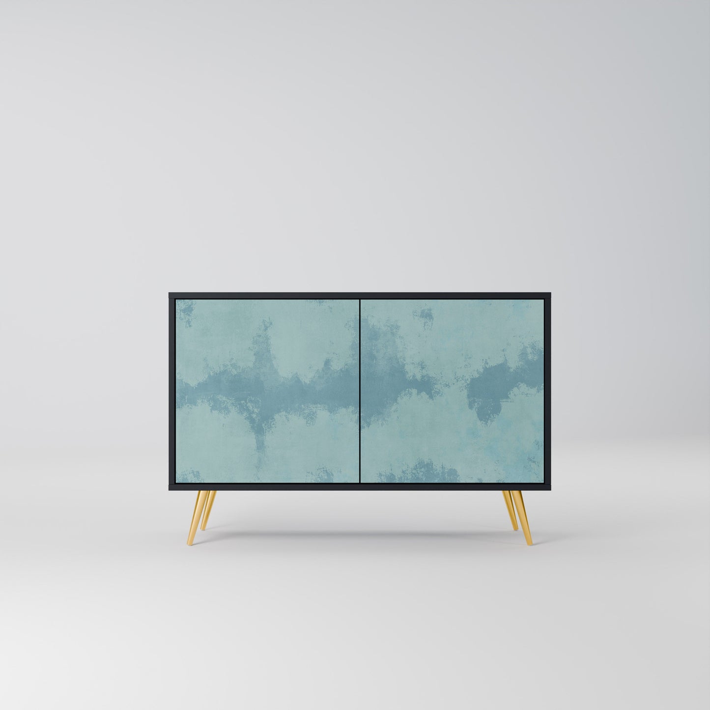 Credenza a 2 ante SKY WASH in finitura nera