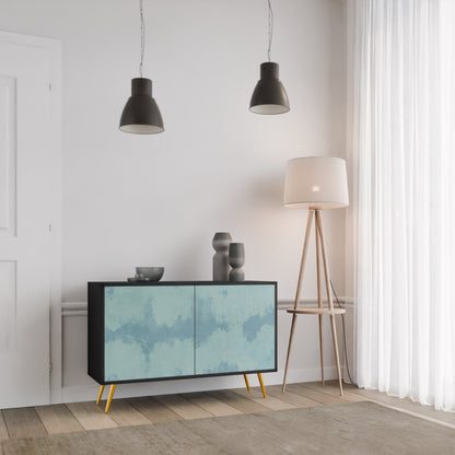 Credenza a 2 ante SKY WASH in finitura nera