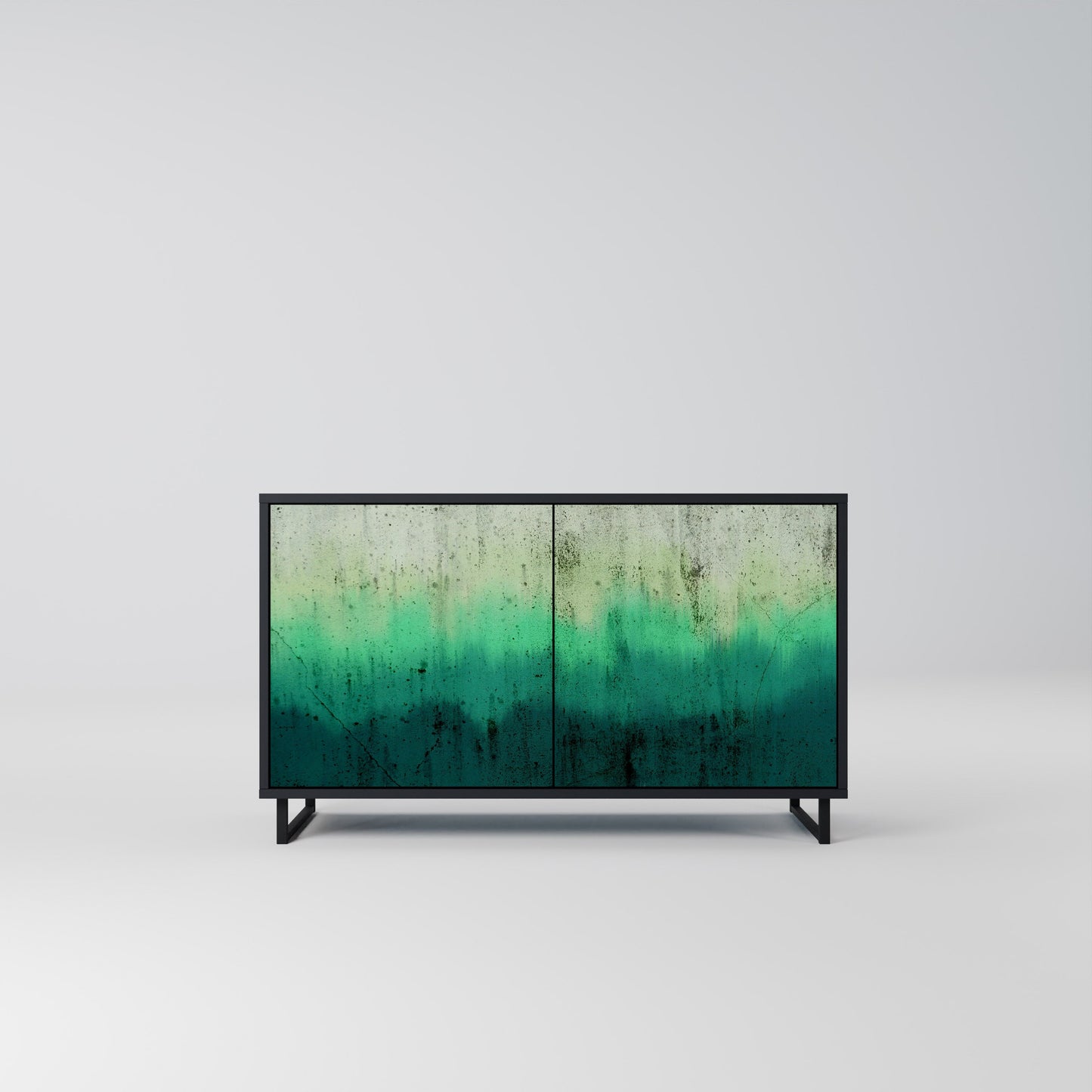 Credenza a 2 ante NORTHERN LIGHTS in finitura nera