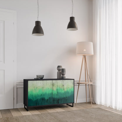 Credenza a 2 ante NORTHERN LIGHTS in finitura nera