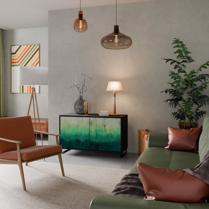 Credenza a 2 ante NORTHERN LIGHTS in finitura nera
