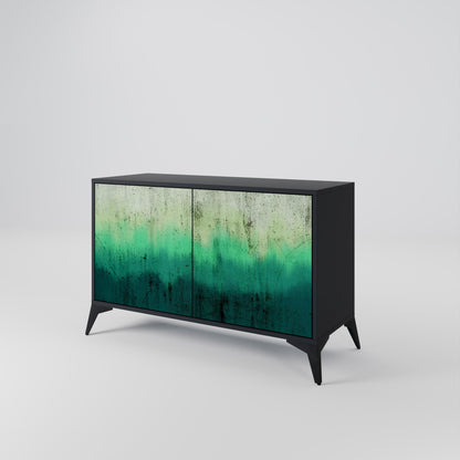 Credenza a 2 ante NORTHERN LIGHTS in finitura nera