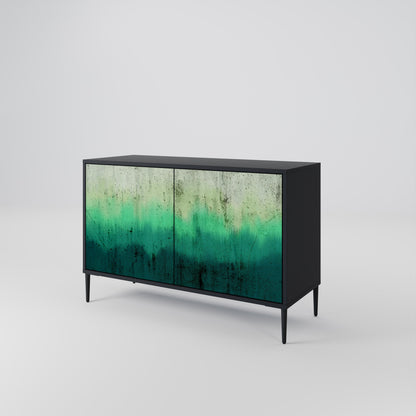 Credenza a 2 ante NORTHERN LIGHTS in finitura nera