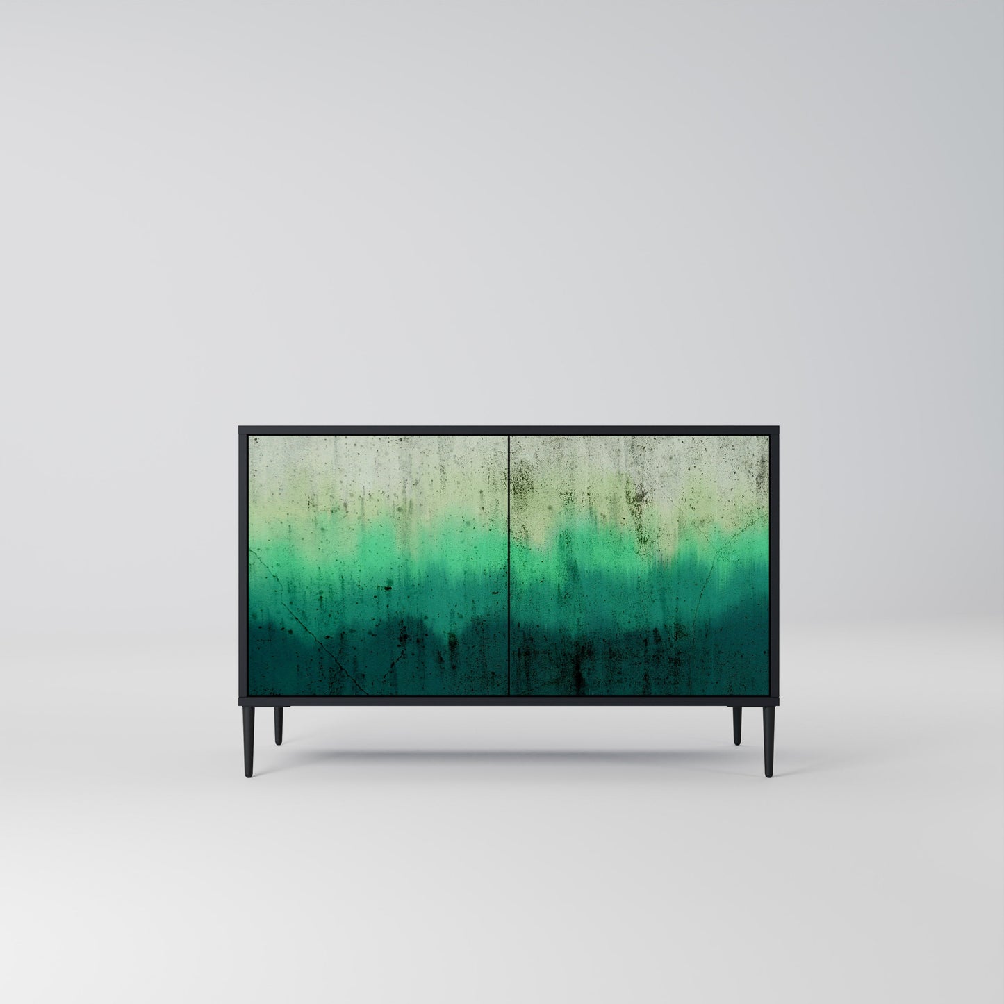 Credenza a 2 ante NORTHERN LIGHTS in finitura nera