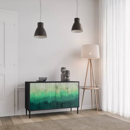 Credenza a 2 ante NORTHERN LIGHTS in finitura nera