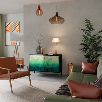Credenza a 2 ante NORTHERN LIGHTS in finitura nera