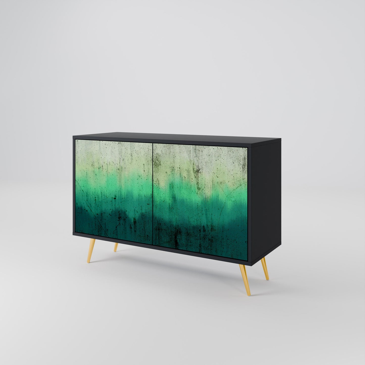 Credenza a 2 ante NORTHERN LIGHTS in finitura nera