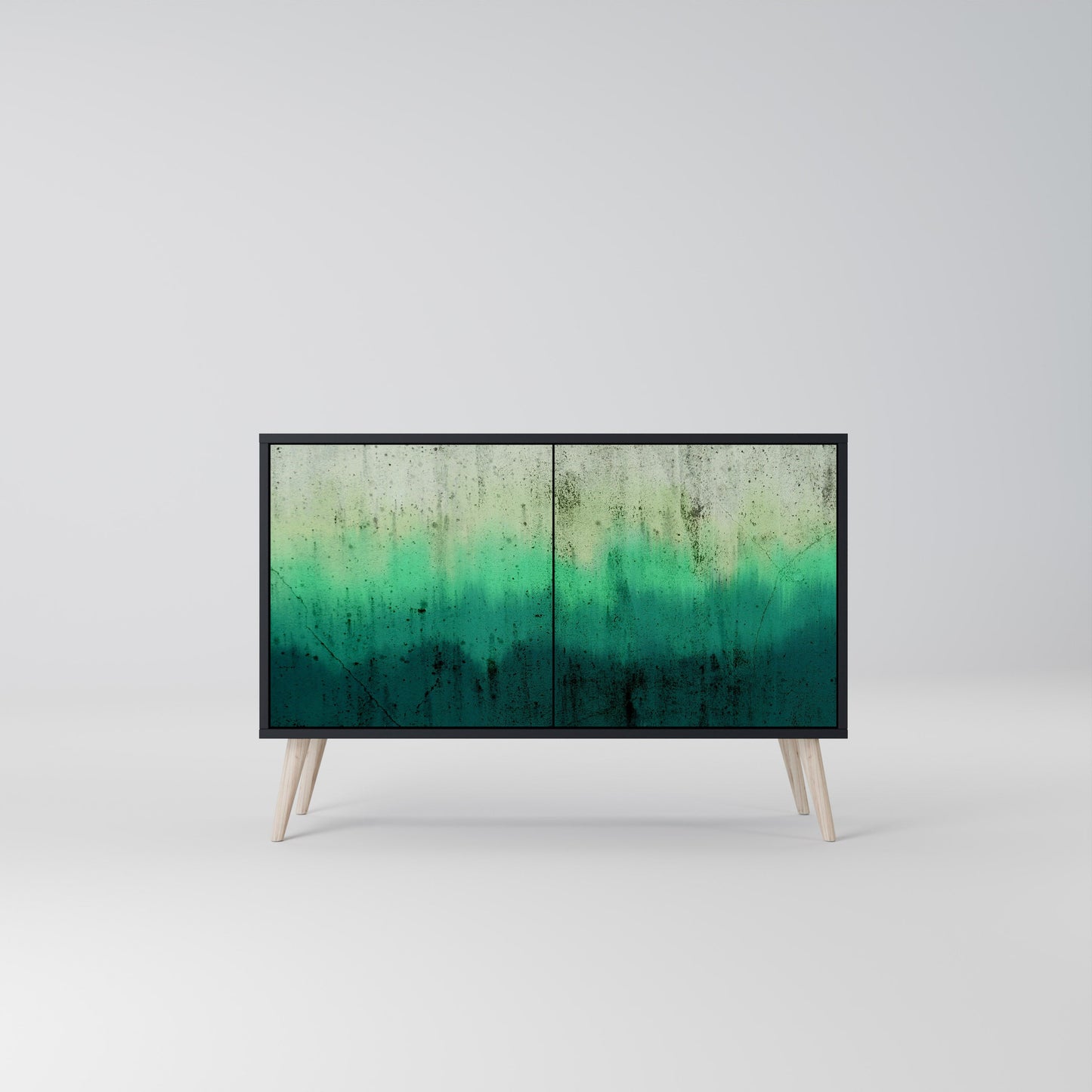 Credenza a 2 ante NORTHERN LIGHTS in finitura nera