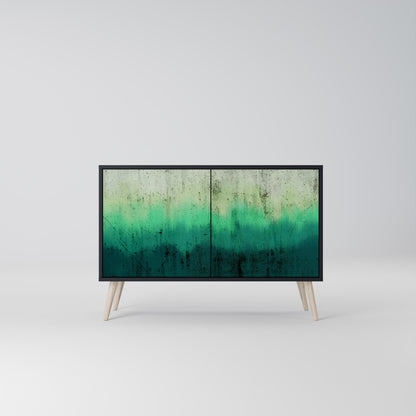 Credenza a 2 ante NORTHERN LIGHTS in finitura nera