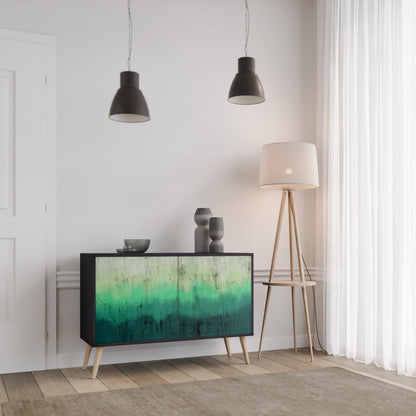 Credenza a 2 ante NORTHERN LIGHTS in finitura nera