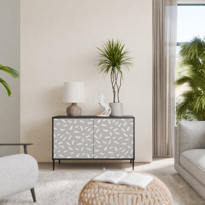 Credenza a 2 ante PASSING SECONDS in finitura nera
