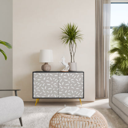 Credenza a 2 ante PASSING SECONDS in finitura nera
