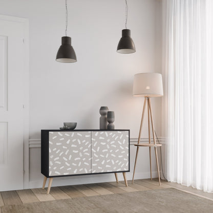 Credenza a 2 ante PASSING SECONDS in finitura nera