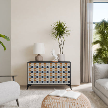 Credenza a 2 ante REFLECTION RANGE in finitura nera