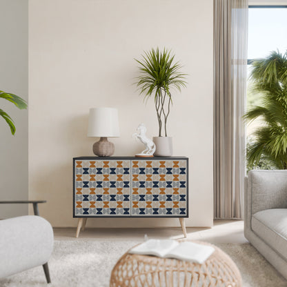 Credenza a 2 ante REFLECTION RANGE in finitura nera