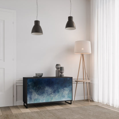 Credenza a 2 ante CELESTIAL FALL in finitura nera