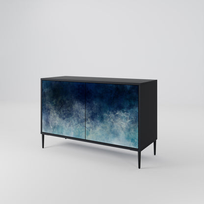 Credenza a 2 ante CELESTIAL FALL in finitura nera
