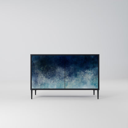 Credenza a 2 ante CELESTIAL FALL in finitura nera
