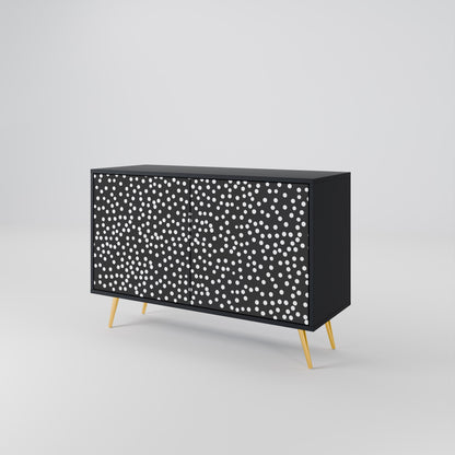 BLINDING LIGHTS 2-Door Sideboard in Black Finish