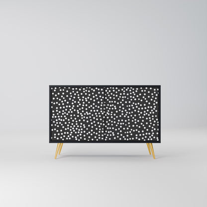 BLINDING LIGHTS 2-Door Sideboard in Black Finish