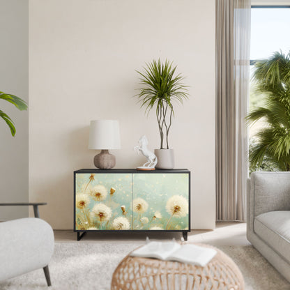 Credenza a 2 ante DREAMY MEADOW in finitura nera