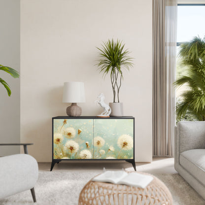 Credenza a 2 ante DREAMY MEADOW in finitura nera