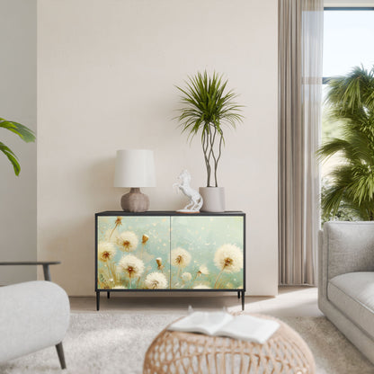 Credenza a 2 ante DREAMY MEADOW in finitura nera