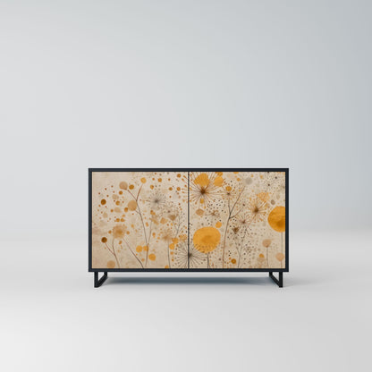 MORNING GLADE 2-Door Sideboard in Black Finish