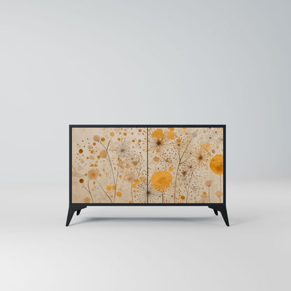 MORNING GLADE 2-Door Sideboard in Black Finish