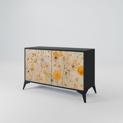 MORNING GLADE 2-Door Sideboard in Black Finish