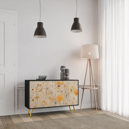 MORNING GLADE 2-Door Sideboard in Black Finish