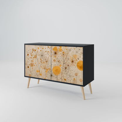 MORNING GLADE 2-Door Sideboard in Black Finish