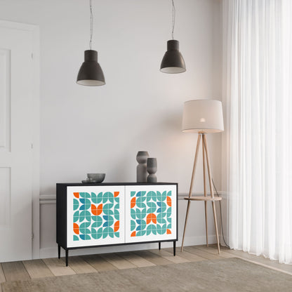 Credenza BE THE CHANGE a 2 ante in finitura nera