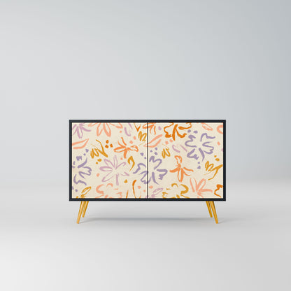 SPRING WHIMSY 2-Door Sideboard in Black Finish