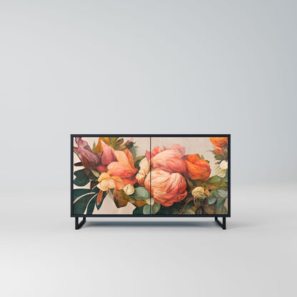 Credenza a 2 ante STYLISH BEAUTY in finitura nera