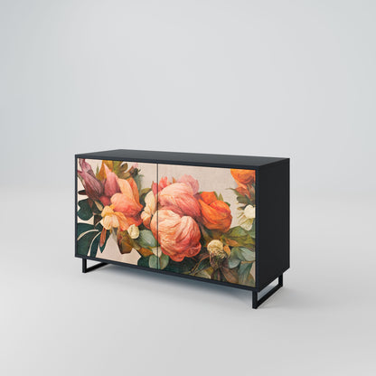 Credenza a 2 ante STYLISH BEAUTY in finitura nera