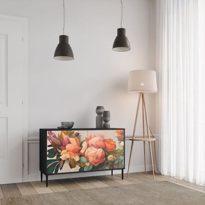 Credenza a 2 ante STYLISH BEAUTY in finitura nera