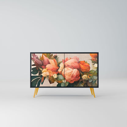 Credenza a 2 ante STYLISH BEAUTY in finitura nera