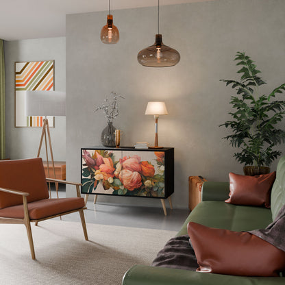 Credenza a 2 ante STYLISH BEAUTY in finitura nera