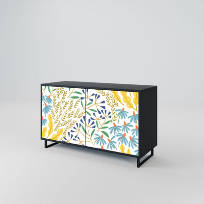Credenza HELLO SPRING a 2 ante in finitura nera