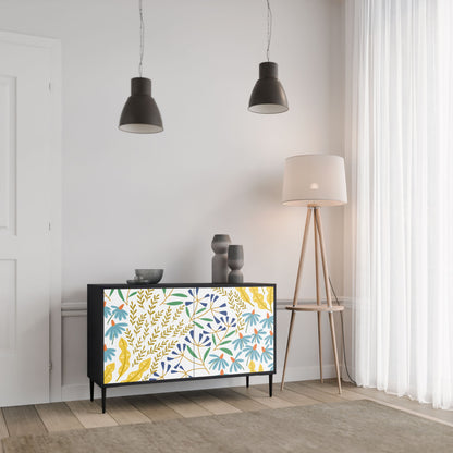 Credenza HELLO SPRING a 2 ante in finitura nera